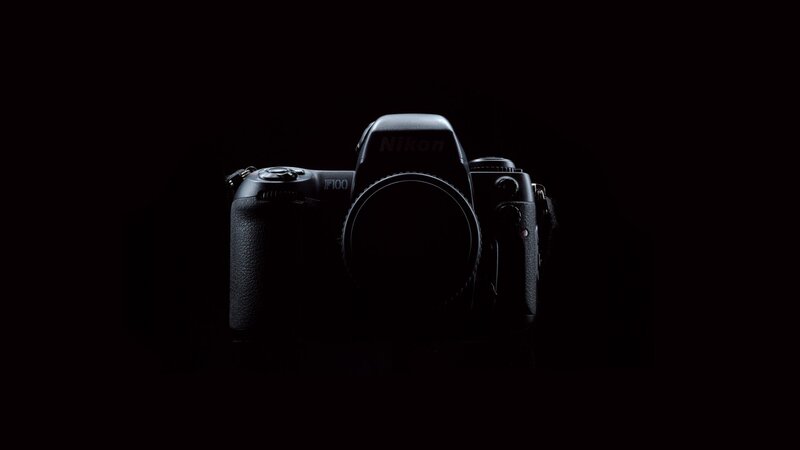 Nikon F100 Camera — Black, Dramatic