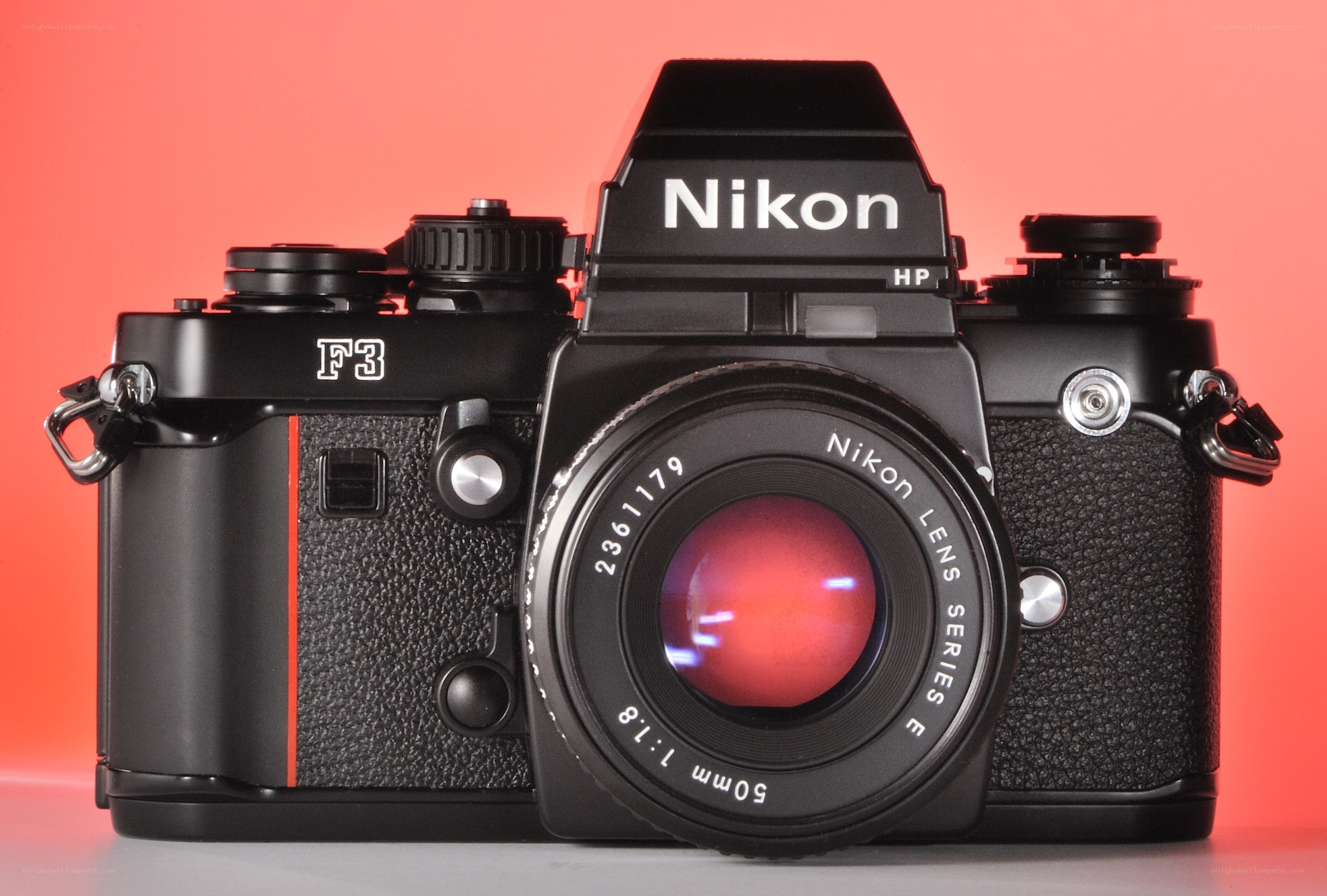 Nikon F3 camera with lens