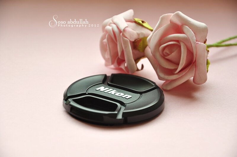 Nikon Lens Cap and Roses