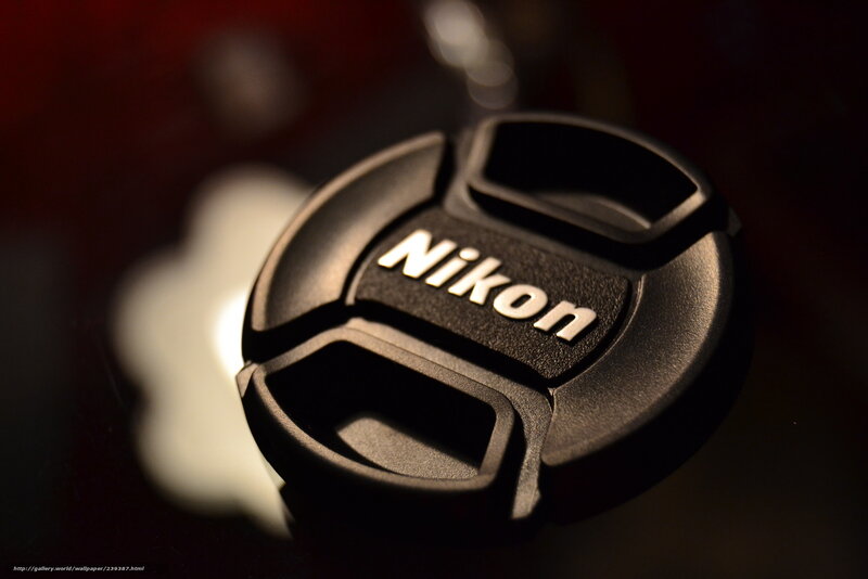 Nikon Lens Cap — Black, Dramatic, Photograph