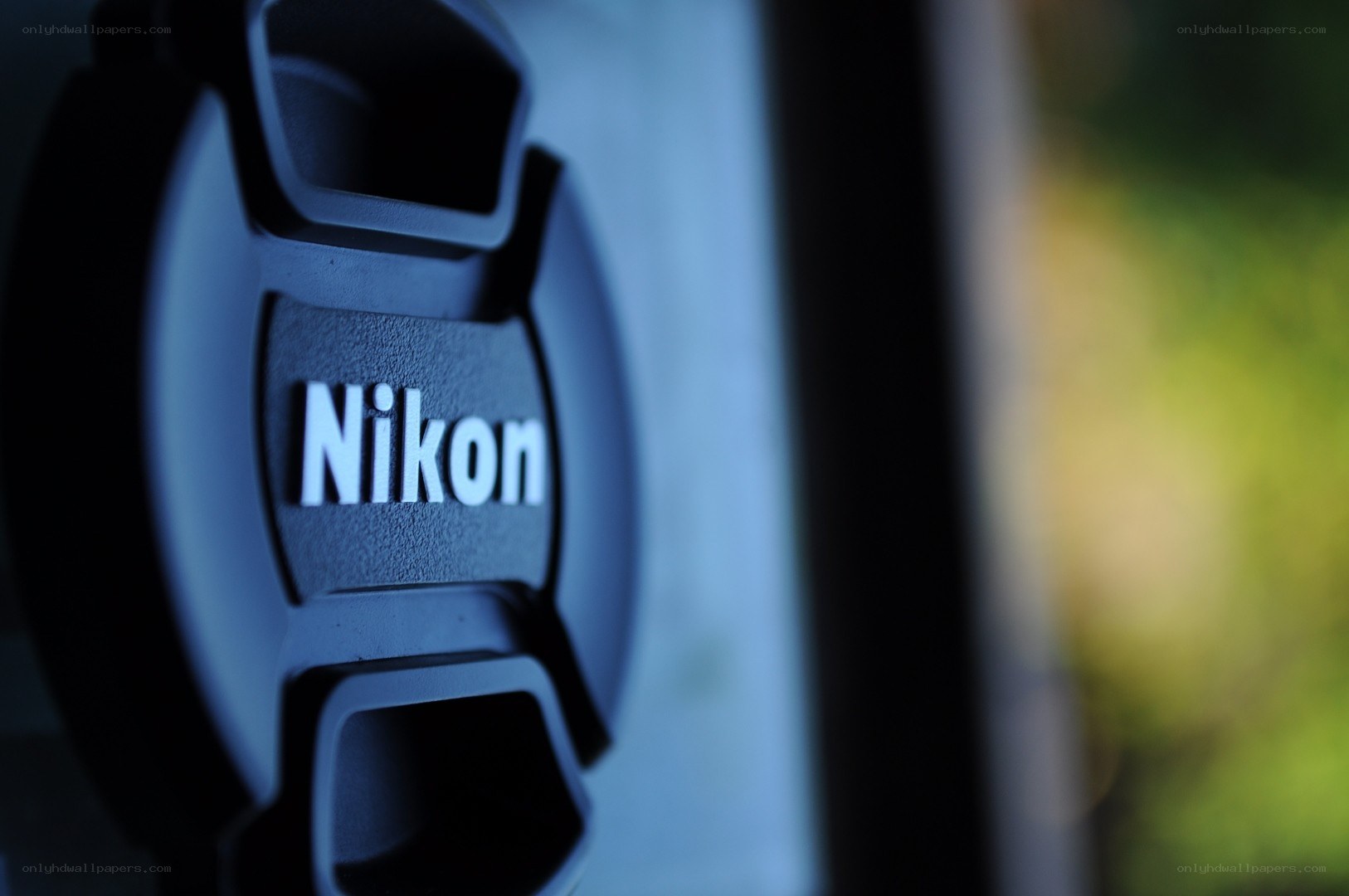 Nikon lens cap close-up