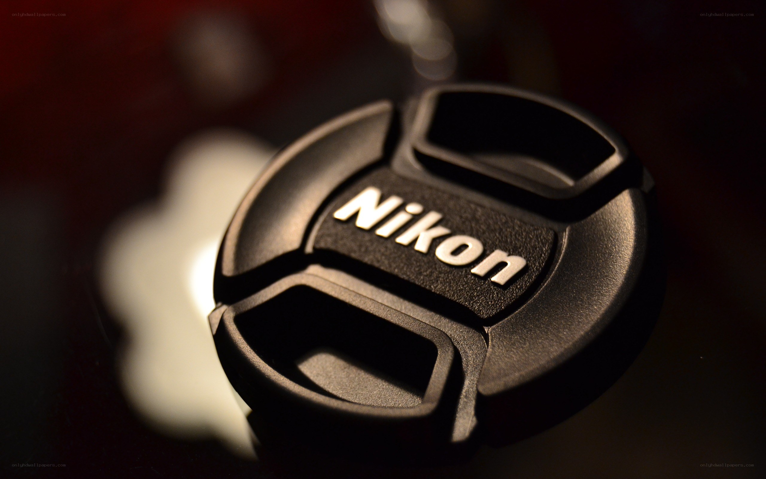 Nikon lens cap close-up
