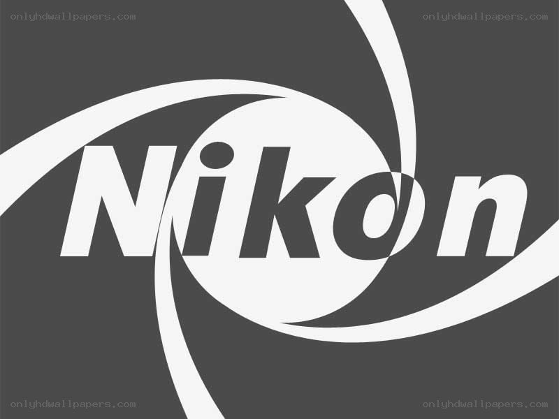 Nikon logo with lens design