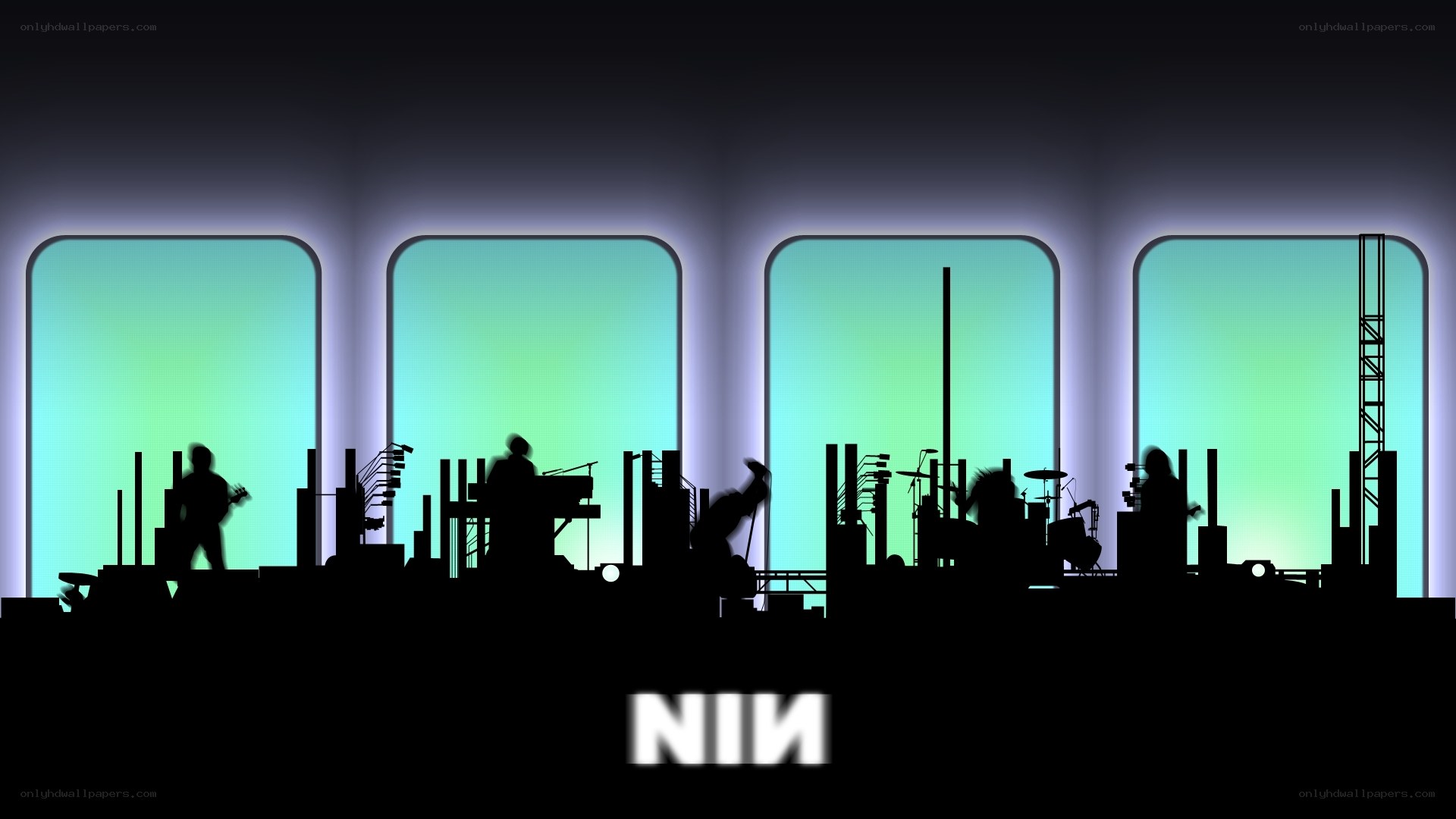 NIN band silhouette