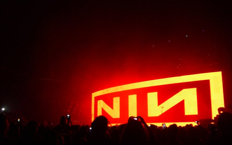 NIN concert at night