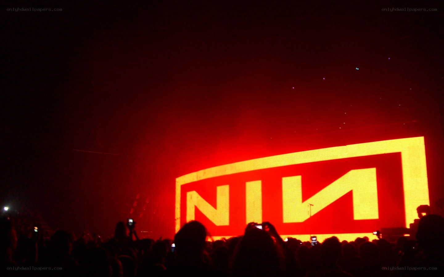 NIN concert at night