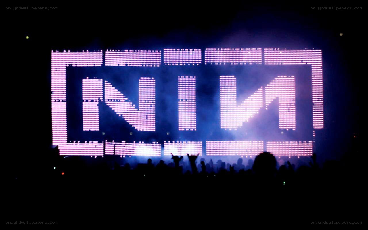 NIN concert stage display