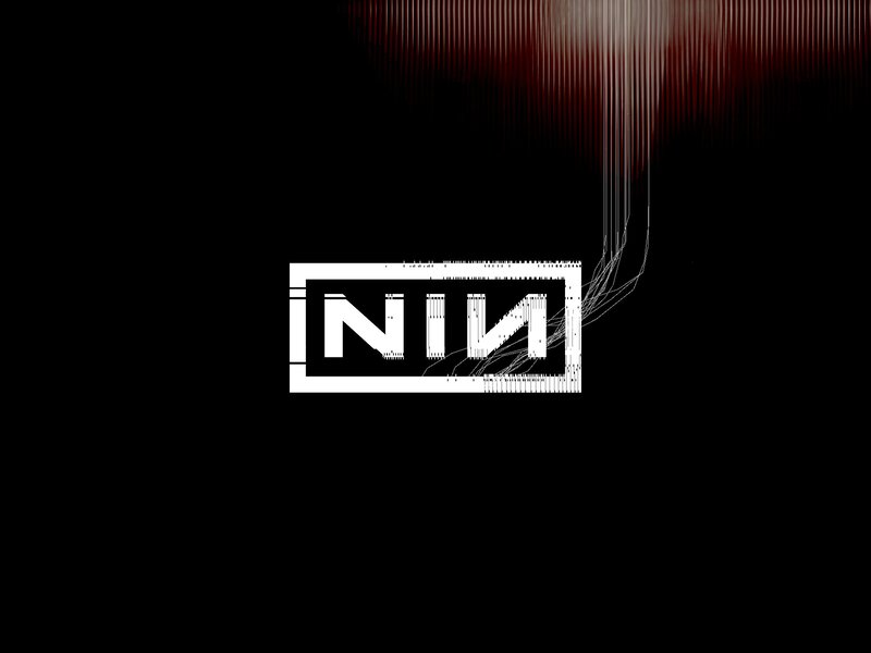 NIN Logo on Black
