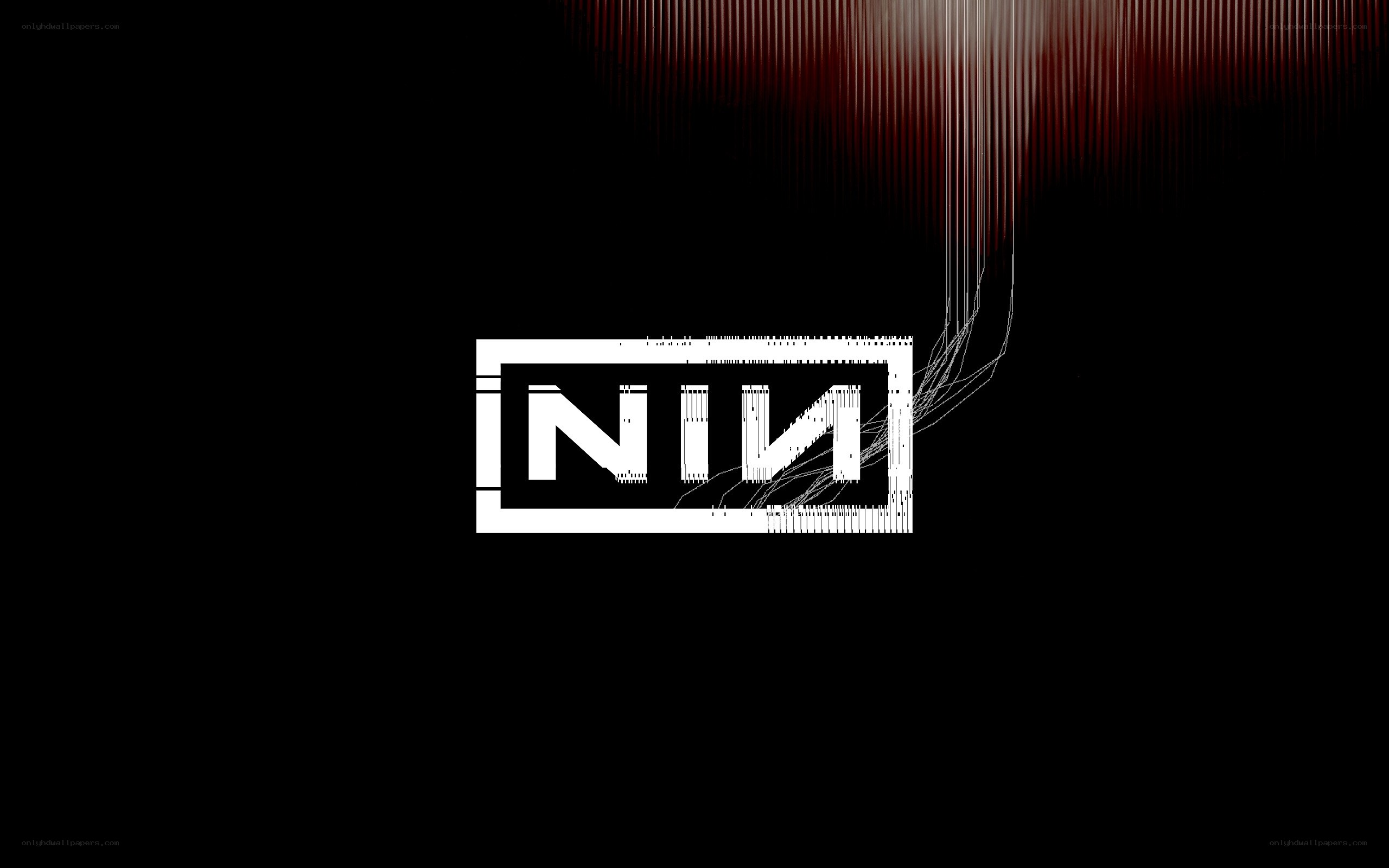 NIN logo with digital effect