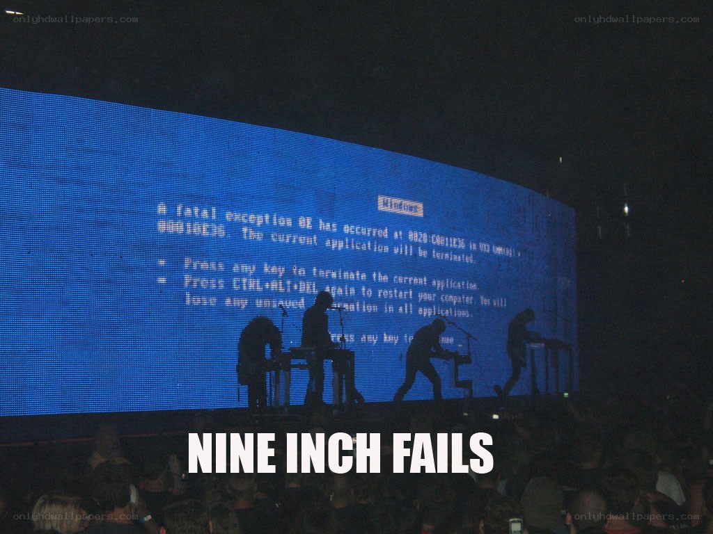 Nine Inch Nails concert fail