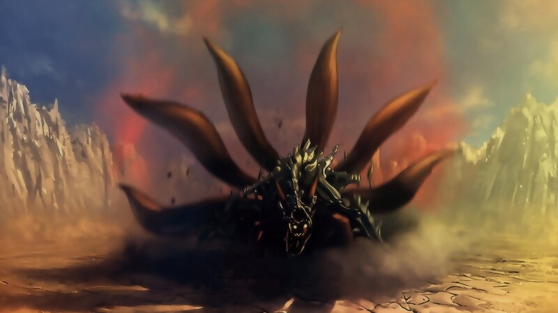 Nine-tailed Demon Fox — Brown, Dramatic