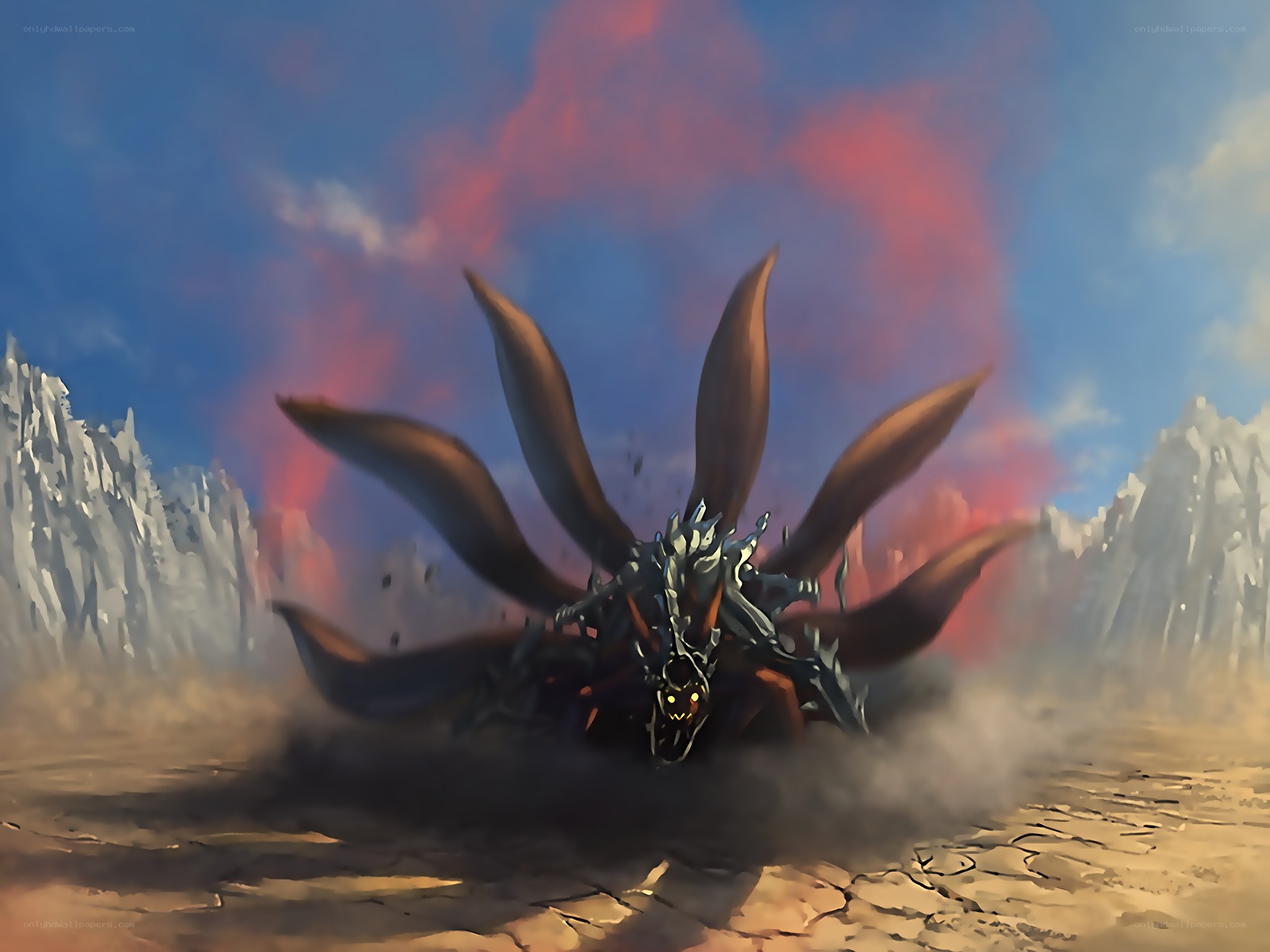 Nine-Tailed Demon in a Desert