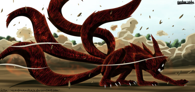 Nine-tailed Fox Beast — Red