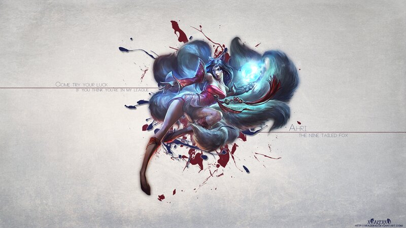Nine-tailed Fox Character — Blue, Dramatic