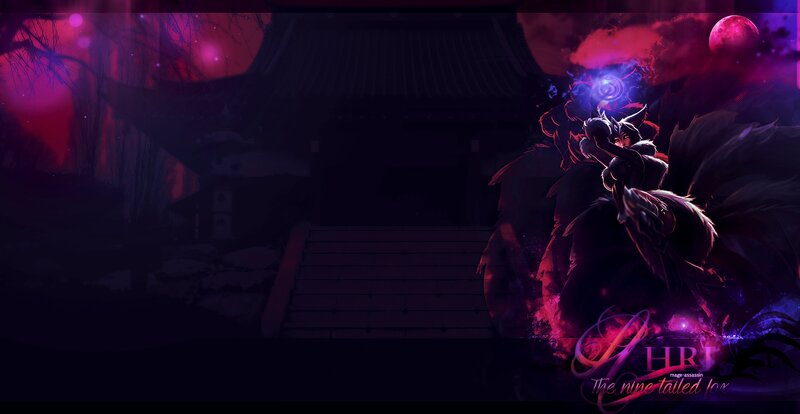 Nine-tailed Fox Character — Purple, Dramatic