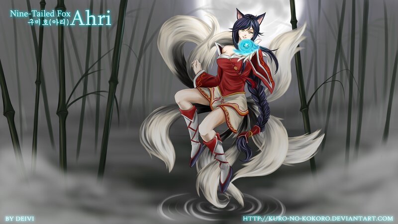 Nine-tailed Fox Character — White