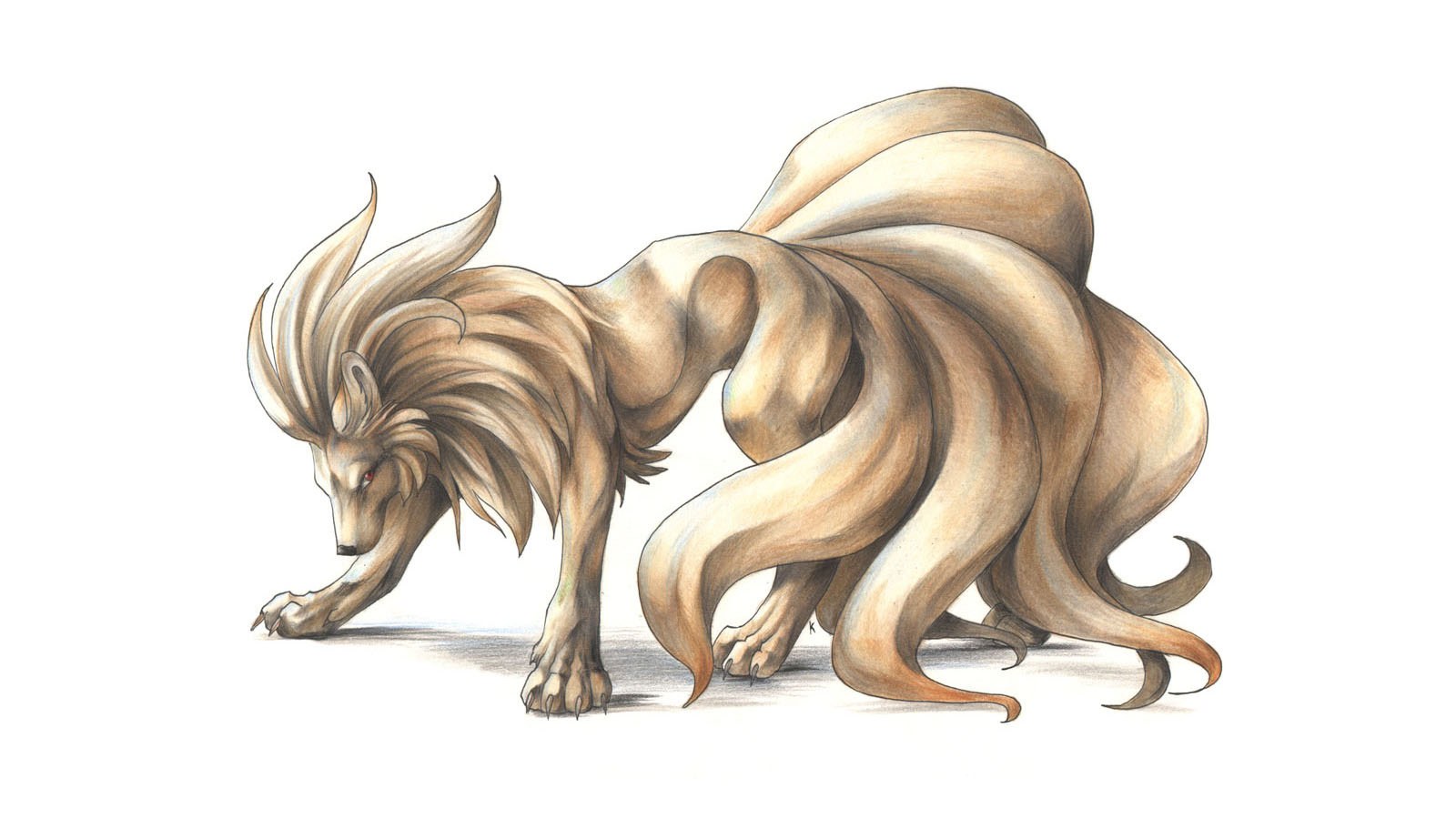 nine-tailed fox creature
