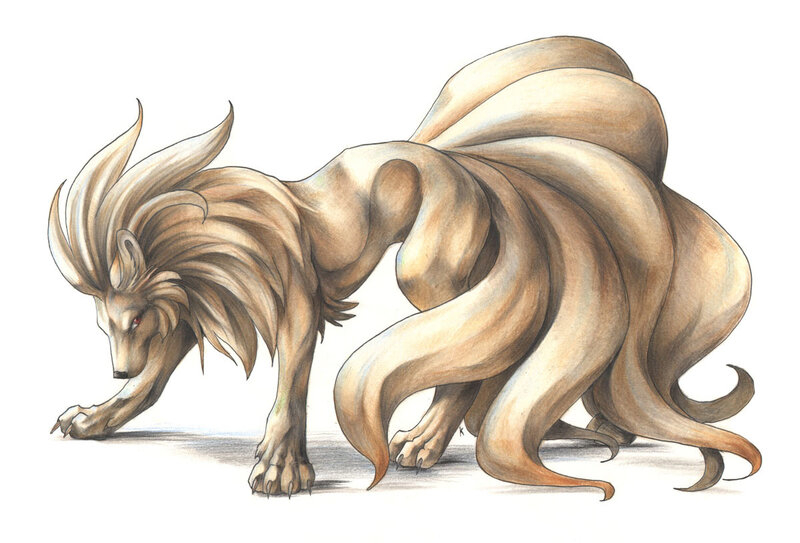 nine-tailed fox creature