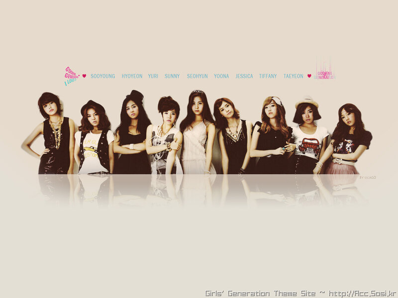 Nine Women in a Line