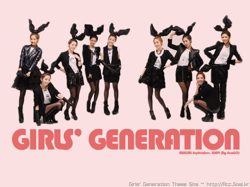 Nine Women in Black Outfits — Pink