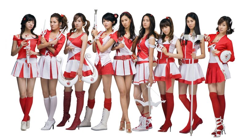 Nine Women in Costumes
