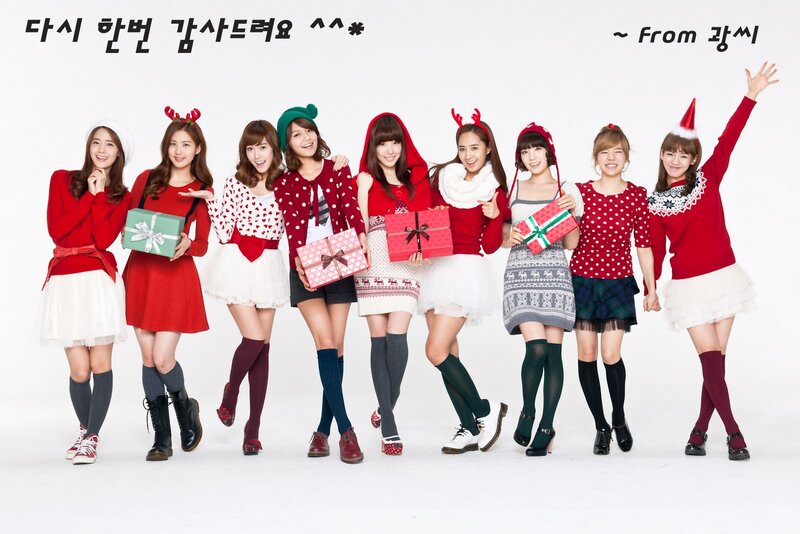 Nine Women in Holiday Outfits