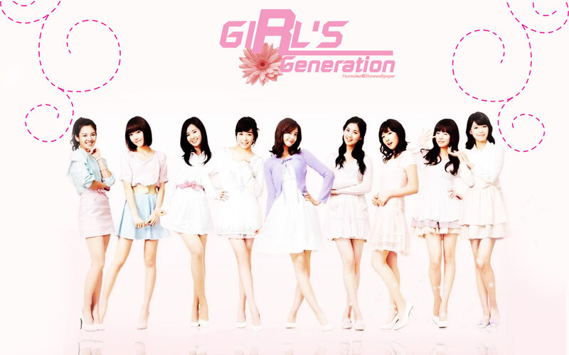 Nine Women in Pastel Dresses