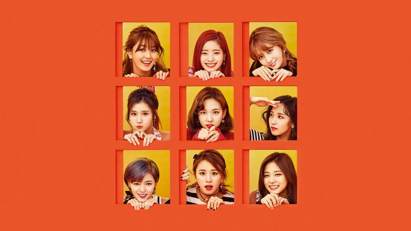 Nine Women in Photo Frames
