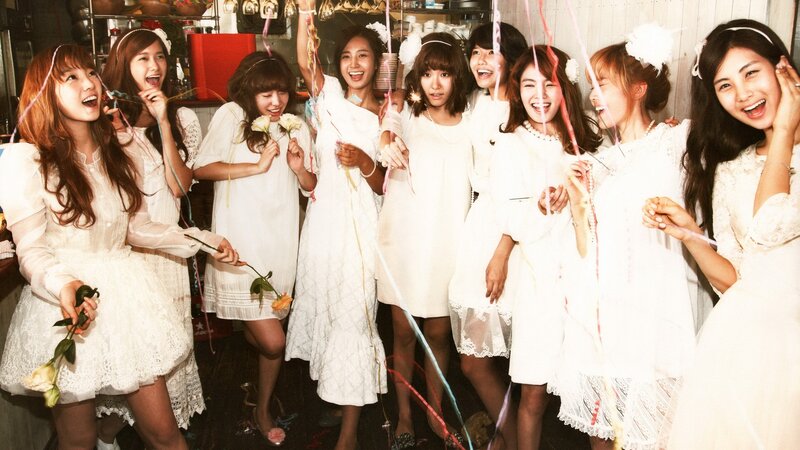 Nine Women in White Dresses — Joyful