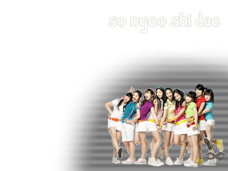 Nine Young Women Posing — White, Playful, Photograph