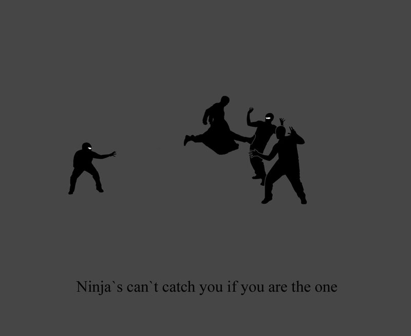 Ninja action scene