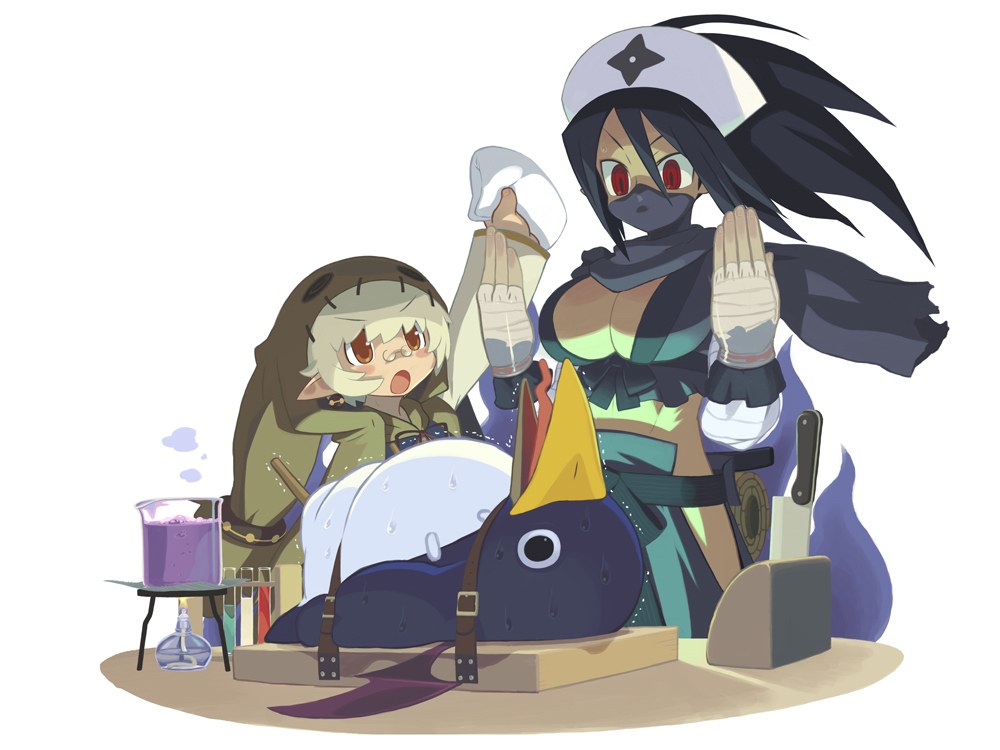 Ninja and alchemist with bird