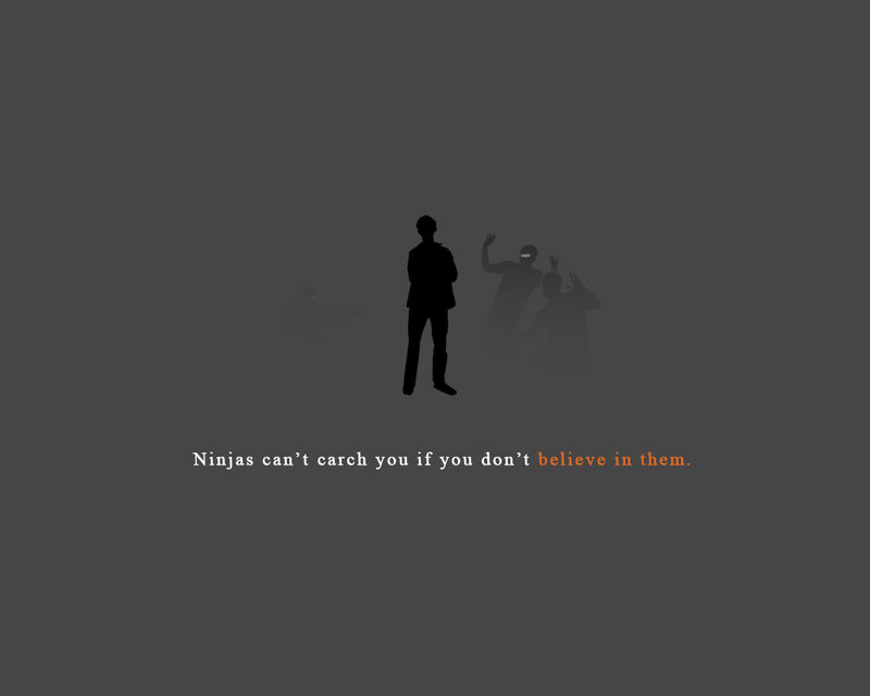 Ninja belief concept