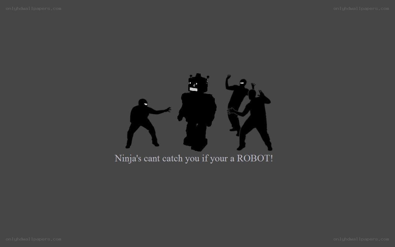 Ninja can't catch robot
