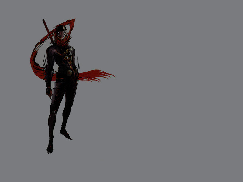 ninja character concept art