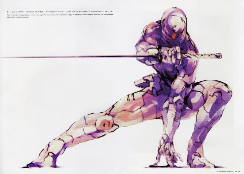 Ninja character in combat pose