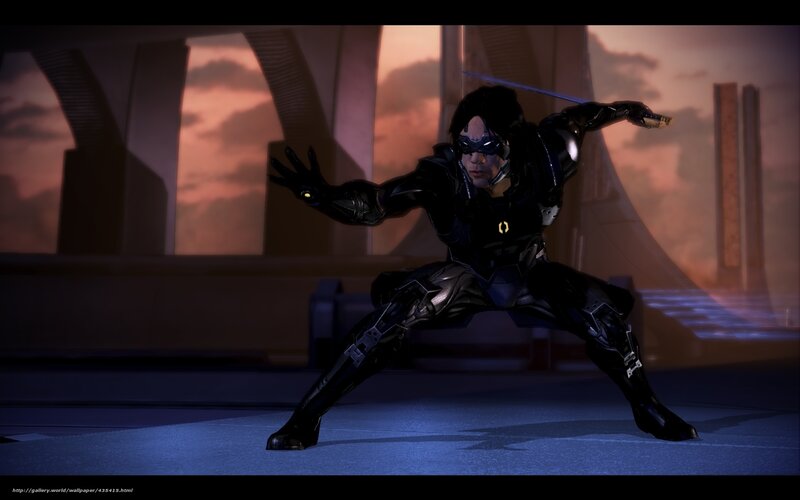 ninja character in combat stance