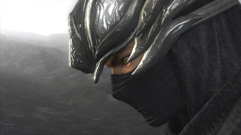 ninja character in dark hood