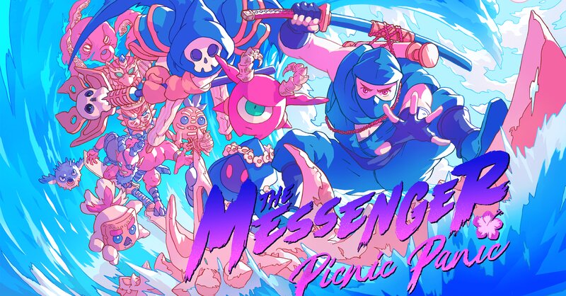 Ninja Character with Monsters