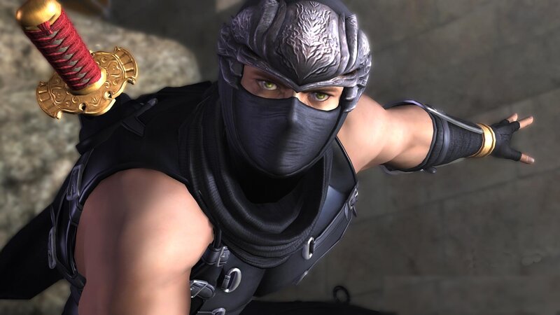 Ninja character with sword
