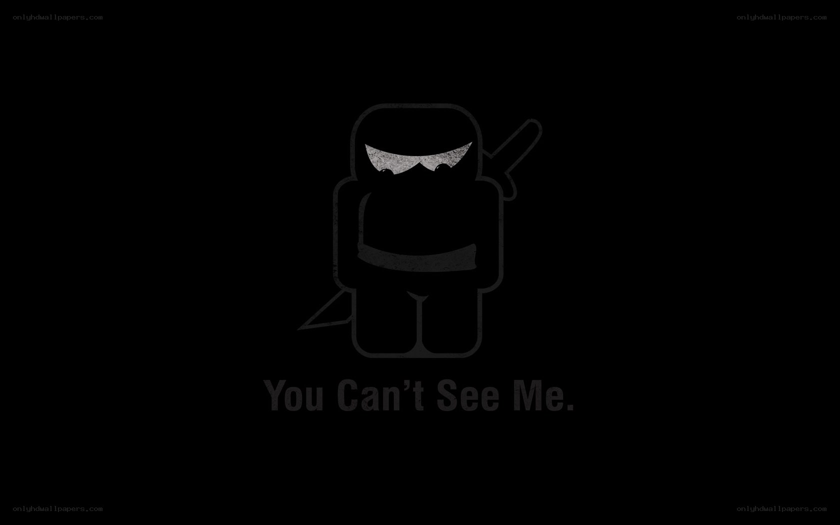 Ninja character with text