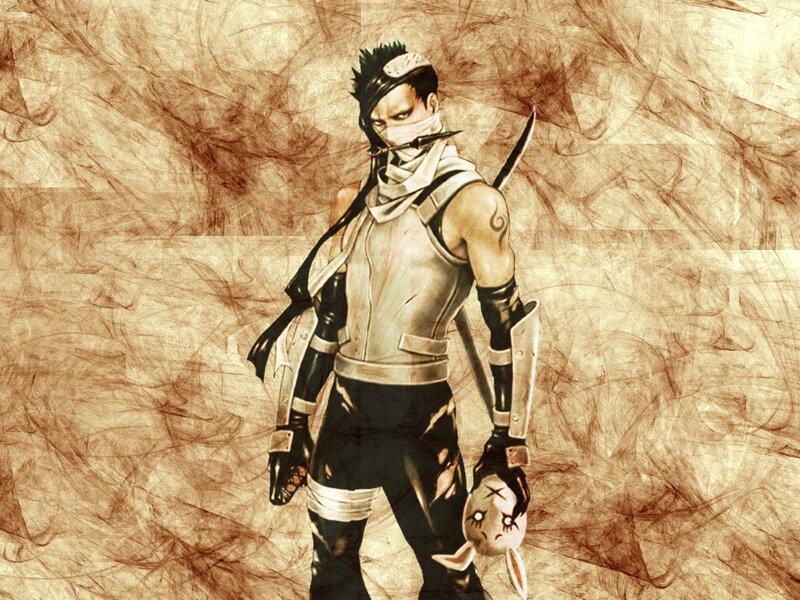 Ninja character with weapon