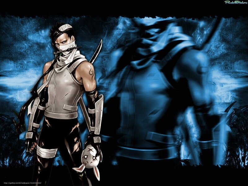 Ninja character with weapon