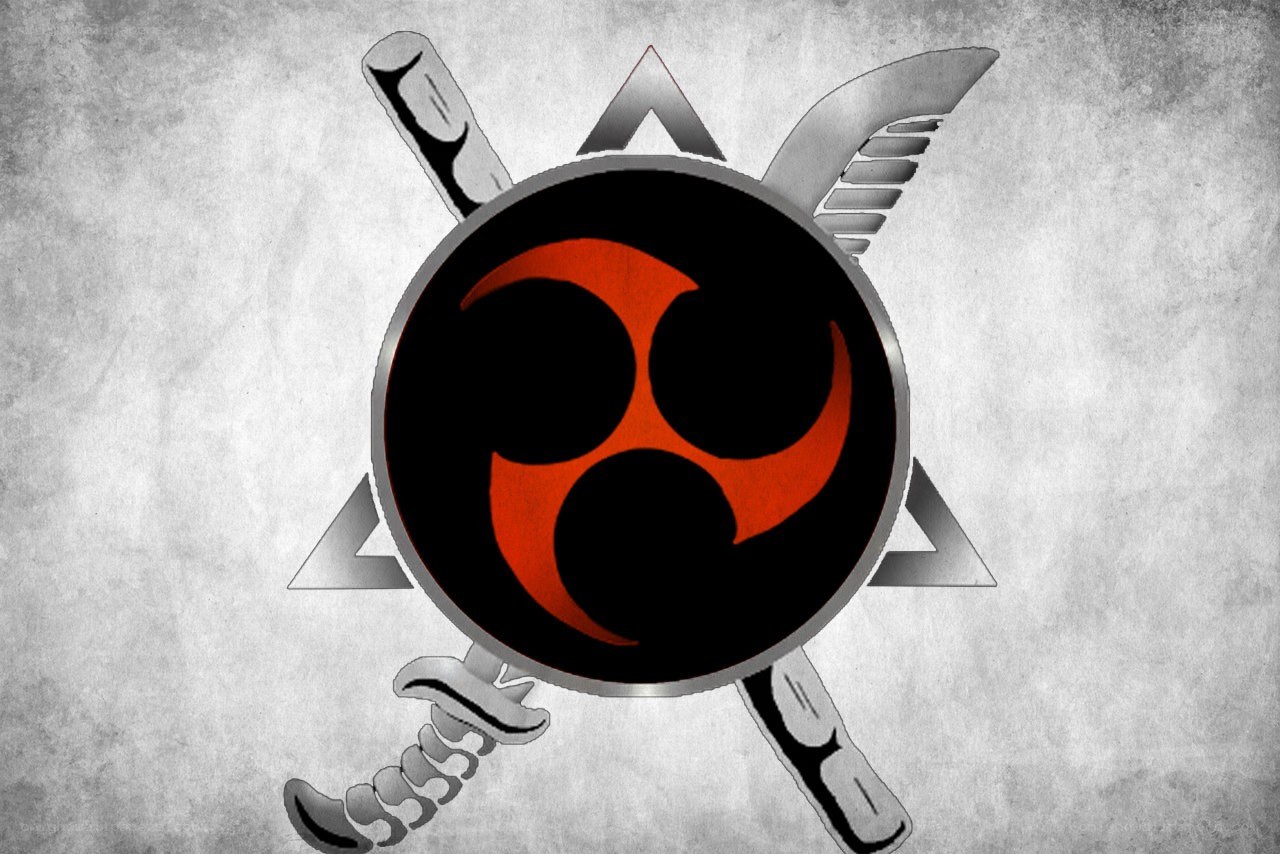 Ninja clan symbol with swords