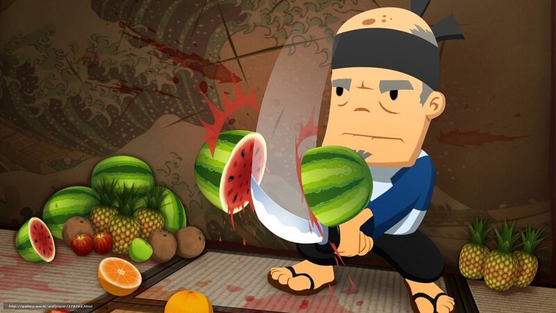 Ninja Cutting Watermelon