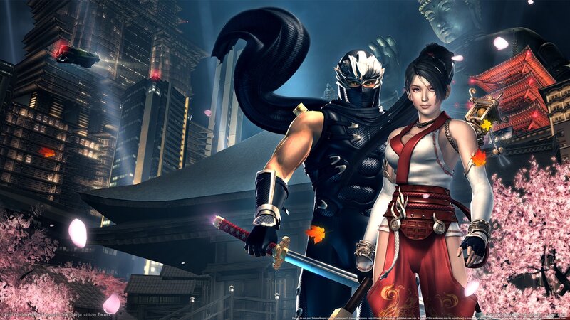 Ninja Gaiden characters in city