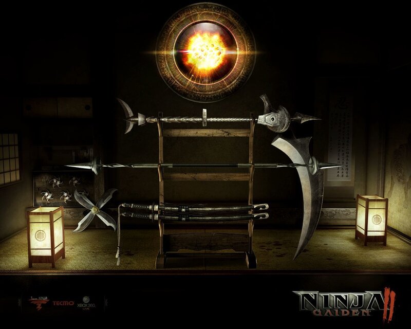 Ninja Gaiden II weapon display