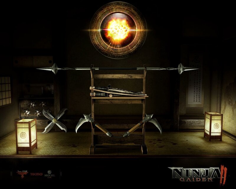 Ninja Gaiden II weapon display