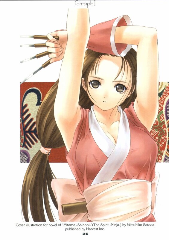 Ninja girl with shuriken