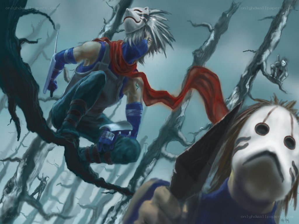 Ninja in a haunted forest